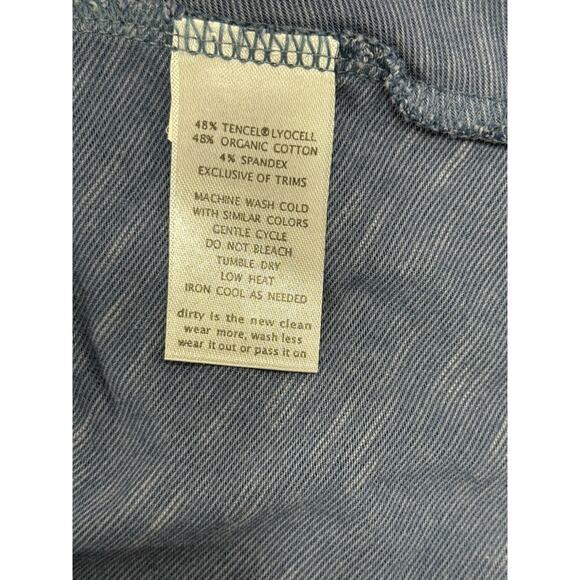 Toad&Co Oblique Skirt Women’s Sz XS Blue Organic Cotton Blend Travel Casual - Picture 5 of 6